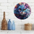 thumbnail image 3 of Wall Clock 10 Inch Silent Non-Ticking 8 Cat Pattern Battery Operated Rustic Retro for Living Room Home Kitchen Bathroom, 3 of 7