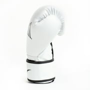 Everlast Synthetic Leather Core Training Gloves for Boxing, White, S/M