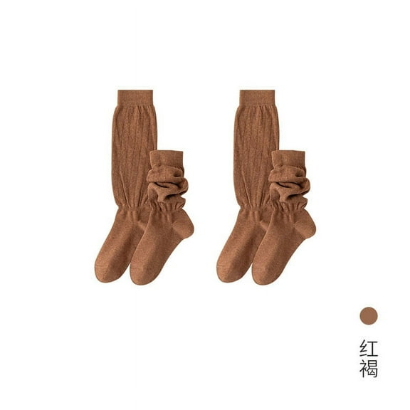 Zhuge 1 pairs of Womens Cotton Crew Socks, Thin Soft Comfort Breathable Dress Socks, Above Ankle Crew Socks for Business, Casual，Athletic Sock (Coffee）