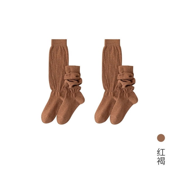 Zhuge 3 pares de calcetines de algodón para mujer, calcetines de vestir finos, suaves y cómodos, calcetines por encima del tobillo para uso casual, calcetines deportivos (café)