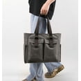 thumbnail image 3 of Kukuzhu Hobo Bag for Women Canvas Shoulder Bag Large Totes Handbag Travel Commuting Purse Top Handle Bag, 3 of 7