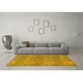 thumbnail image 3 of Ahgly Company Machine Washable Indoor Rectangle Abstract Yellow Modern Area Rugs, 5' x 8', 3 of 4