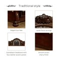 thumbnail image 4 of Furniture of America Balissta Adult Wood Panel Bed, Eastern King, Brown Cherry, 4 of 9