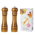 thumbnail image 1 of Coofit Pepper Grinder Wooden Adjustable Large Capacity Manual Spice Grinder Pepper Mill, 1 of 10