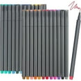 thumbnail image 1 of DAMAIE Fineliner Pens, 24 Bright Colors Fine Point Pens Colored Pens for Journaling Note Taking Writing Drawing Coloring Planner Calendar, Office School Teacher Classroom Fine Tip Marker Pens Supplies, 1 of 8