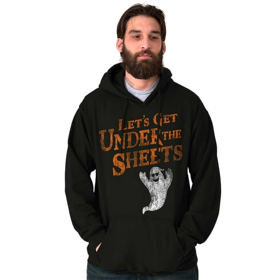 Ghost Under the Sheets Halloween Hoodie Sweatshirt Women Men Brisco Brands S