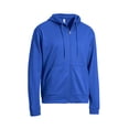 thumbnail image 6 of Expert Brand Men's Full Zip Hoodie Pullover Sweater, Royal Blue, Small, 6 of 6