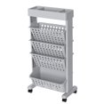 thumbnail image 2 of Taicans 5 Tier Trolley Rolling Book Cart Mobile Bookshelf,Multi-Functional Movable Storage Book Shelves,Slide Out Storage Organizer Narrow Mobile Shelving Unit for office,Dorm,Classroom,Nursery B, 2 of 6