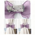thumbnail image 7 of Boovnll Curtain Tiebacks, Sheer Organza Bow Window Drape Holdbacks, No Drill Cute Curtain Tie Backs for Sheer Curtain Bedroom Living Room,6x4in, 7 of 7