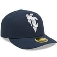 thumbnail image 3 of Men's New Era Navy Kansas City Royals 2022 City Connect Low Profile 59FIFTY Fitted Hat, 3 of 6