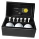 thumbnail image 4 of Juego de regalo de pelotas de golf, regalo de golf para hombres con caja de cuero PU, 6 tees de golf, pelotas de golf para niños adultos abuelo papá c Herramienta de división amarilla, 4 of 8