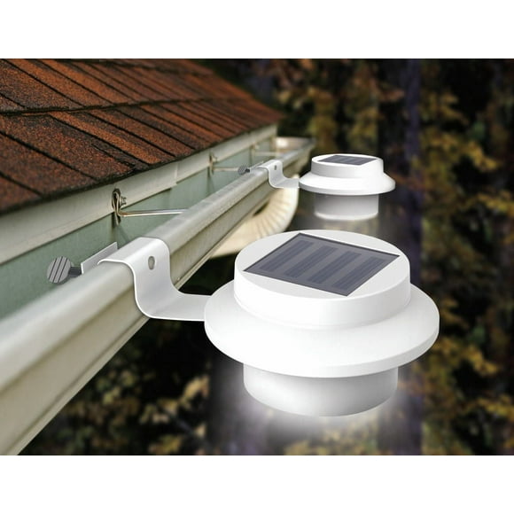 Sharper Image Solar Powered Gutter Lights - 2-Pack