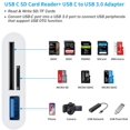 thumbnail image 2 of USB C to SD Card Reader, Micro SD Memory Card Reader, Type C to SD Card Reader Adapter 2TB Capacity for MacBook Camera Android Windows Linux and Other Type C Device-White, 2 of 8