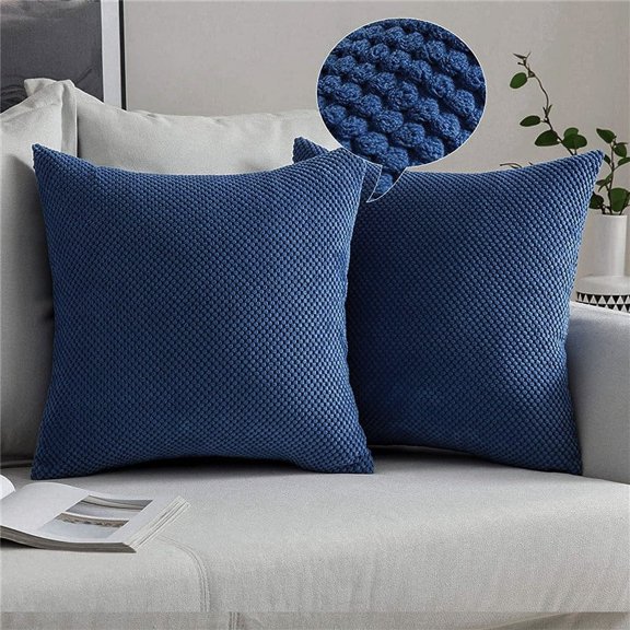 Square Solid Color Pillow Cover pack of 2 18''x18'', 10 Colors (With or Without Inserts)