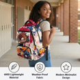 thumbnail image 5 of Yspwyqan Kids Backpack for School, Baseball Glove 17" Large Capacity Bookbag, Fits 15.6 Laptop, Adjustable Straps Casual Daypack for Middle School Travel Hiking, 5 of 7