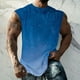 thumbnail image 5 of Hombres Moda Casual Impresión Suéter Cuello Redondo Deportes sin Mangas Tanque, 5 of 5