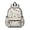 Mushroom and Fern, variant on Mushroom and Character Beige Pattern Backpack for School, Cute School Bag with Adjustable Shoulder Straps and Padded Back, 13.4"x11"x4.7"