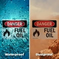 thumbnail image 5 of (2 Pack) Fuel Oil OSHA Danger Sign 7 Inch X 5 Inch Vinyl Label Decal Sticker Weather Resistant, UV Protected for Workplace, Business, and Construction Site, Made in the USA, 5 of 7