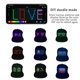 thumbnail image 3 of 2 X Luminous Flash Bluetooth LED Display De Aplicaciones Para  piezas Salvador Dali sombrero de aviones de papel sombrero luminoso, 3 of 10