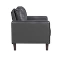thumbnail image 5 of Lexicon Malcolm Faux leather Chair in Dark gray, 5 of 12