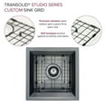 thumbnail image 3 of Transolid Pusb15159 Studio 15" Undermount Single Basin Stainless Steel Kitchen Sink - PVD, 3 of 11