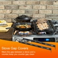 thumbnail image 6 of Uxcell Stove Gap Covers, Kitchen Stove Gap Filler, Aluminum Oven Gap Cover 23.62 in Length, Black, 6 of 6