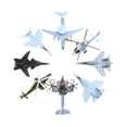 thumbnail image 2 of 8x Simulación 4D Fighter DIY Montado Avión Decoración Modelo Colección Puzzle Figura Modelo Coleccionables Recuerdo Adornos para el hogar Zulema Avión de combate, 2 of 8