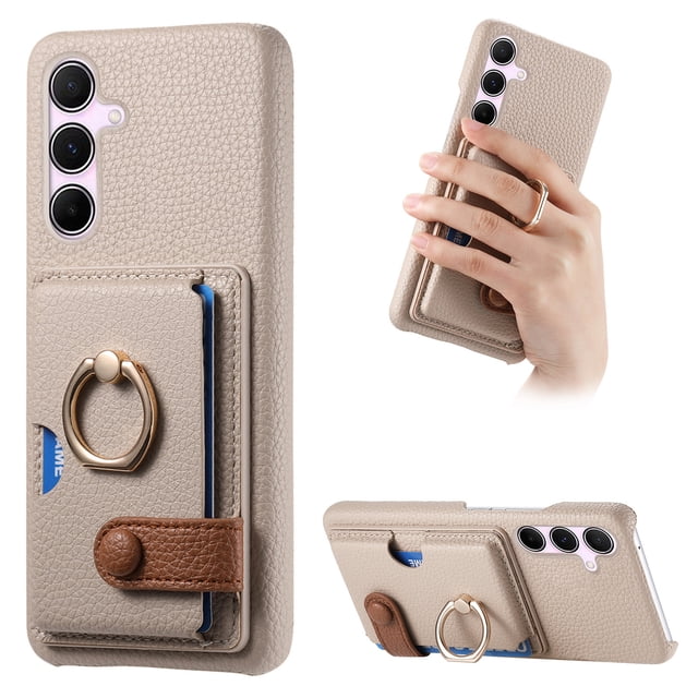 Compatible con iPhone 12 Mini, Funda GANGXUN con soporte magnético y tarjetero
