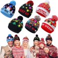thumbnail image 2 of Sombrero de Navidad para adultos y niños, sombrero de Papá Noel, muñeco de nieve, ciervo, bastón, Año Nuevo, decoraciones para el hogar, adornos de fiesta de navidad, 2 of 4