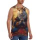 thumbnail image 2 of Balery Maple Leaf Meditating Squirrel Camisetas sin mangas para hombre, absorbe la humedad y protege contra el mal olor.-Medium, 2 of 7