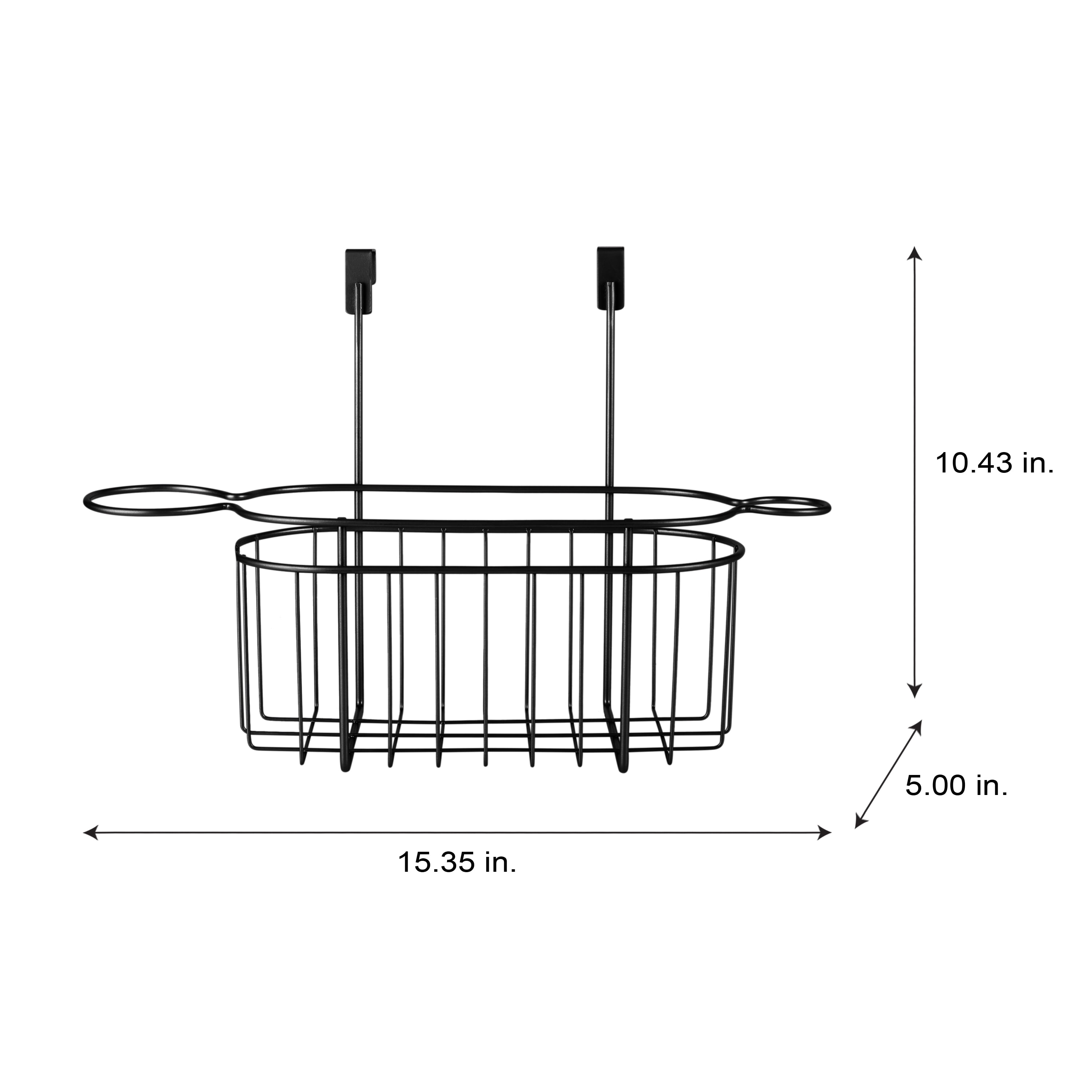 Bath Bliss Over the Cabinet Hair Tool Organizer in Matte Black