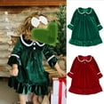 thumbnail image 4 of Xmad-Conjunto de pijama con botones para niños y niñas, camisón de terciopelo con monograma a juego, ropa de dormir de Navidad, 4 of 4