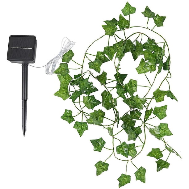 10 Metros 100 LED Guirnalda de Hiedra Artificial Luz Planta Artificial Vid Guirnalda Colgante Luces de Hadas LED Iluminación Decorativa de Cadena de Patio