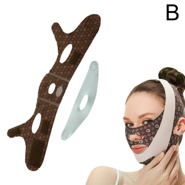 Facial Slimming Chin Strap For Double Chin Reduction And Skin Tightening Ergonomic Adjustable Sleep Mask
