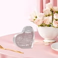 thumbnail image 7 of Heart Shaped Acrylic Keepsake 3.9x3.9 Inch Table Decor Block Gift for Mom Birthday Mother's Day Valentines Day Christmas and Sentimental Home Tabletop Desk Decor and Display, 7 of 7