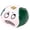 A002- Green, variant on Dirtbag Hacky Sack, Cartoon Worried Expression Kick Ball, Green White Stitched Outdoor Toys Ball, Mini Soft Weighted Juggle Prop, Pu Leather Surface Filled for Casual Backyard Kicking and