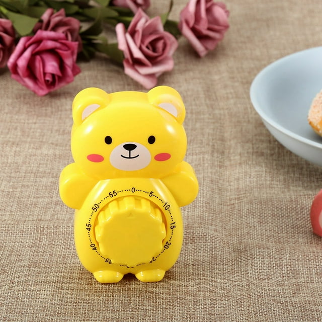 Kitchen Decoration Cartoon Bear Shape 11x7.5x4cm Cooking Counters, Kitchen Timer, Cooking Helper For Home Kitchen Accessory