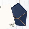 thumbnail image 3 of Paquete de 100 sobres A7 NQ 5 x 7 Azul oscuro con borde dorado, 3 of 5