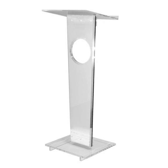 Kingdom TKLCONT Acrylic Contender Podium - Modern Tapered Design, Lightweight, and Easy