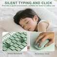 thumbnail image 4 of Wireless Keyboard and  Combo, Full-Sized Wireless Keyboard and Adjustable DPI , 2.4GHz USB Receiver, Silent Keyboard and  for PC, Windows, , Desktop, Laptop (Avocado Green), 4 of 10