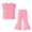 Hot Pink, variant on Bixock Girls Clothing Set,Toddler Girls 2-Piece Summer Set,Sleeveless Sleeve Cami Top and Flared Long Pants Casual Summer 2 Piece Outfits Kids Clothings 12Months-9 Years