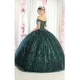 thumbnail image 2 of Womens Hunter Green Quinceanera Dresses Ball Gown Juniors Sweet 16 Prom Birthday Dress Off Shoulder Evening Princess Puffy Dresses for Plus Size Women, 2 of 5