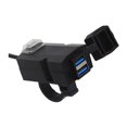 thumbnail image 4 of Cargador USB doble para motocicleta Hugo carga rápida doble puerto adaptador USB multiuso 12V 24V, 4 of 10