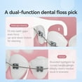 thumbnail image 3 of Orthodontic dental floss stick designed specifically for braces - Orthodontic dental floss stick, double line, odorless, 3 of 6