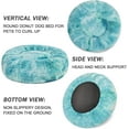 thumbnail image 5 of Exclusivo Mezcla Calming Donut Pet Bed for Medium Dogs 32", Anti-Anxiety Plush Cozy Warming Dog Bed, Gradient Aqua, 5 of 8