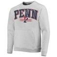 thumbnail image 2 of Men's League Collegiate Wear Heathered Gray Pennsylvania Quakers Upperclassman Pocket Pullover Sweatshirt, 2 of 3