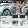 thumbnail image 3 of AutoShack Front Brake Rotors & Ceramic Pads for Toyota, Sienna 2004-2010 Camry 2005-2006 Avalon 2005-2007 Solara 2004-2008, FWD AWD L4 2.4L V6 3.0L 3.3L 3.5L - 11.65" (296 mm), 5-Lug, 3 of 5