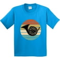 thumbnail image 3 of Inktastic French Horn Retro Music Sunset Youth T-Shirt, 3 of 5