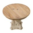thumbnail image 3 of D10.5" x 7.5" Cake Stand, Wood Cake Plate with Magnesium Base, 3 of 10