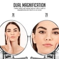 thumbnail image 2 of Espejo de maquillaje de pared OVENTE 9 con aumento de 1X/7X, 2 of 9